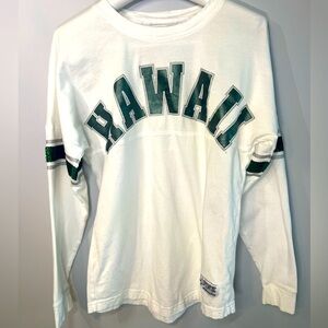 Victoria’s Secret PINK Hawaii long sleeve T-shirt with bling*. Size XS white EUC